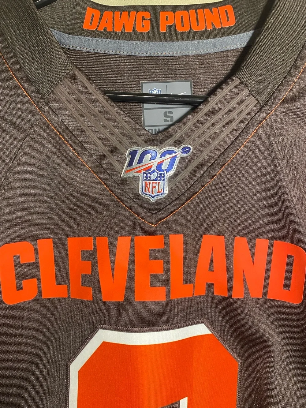 Nike Cleveland Browns Baker Mayfield #6 NFL 100  Season Vapor Jersey • Mens S